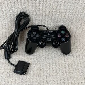 Sony PlayStation 2 DualShock 2 Wired Controller Black SCPH-10010 PS2 Analog